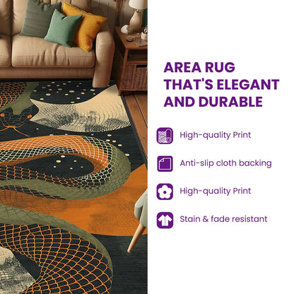 Macabre Skeleton Pile Area Rug