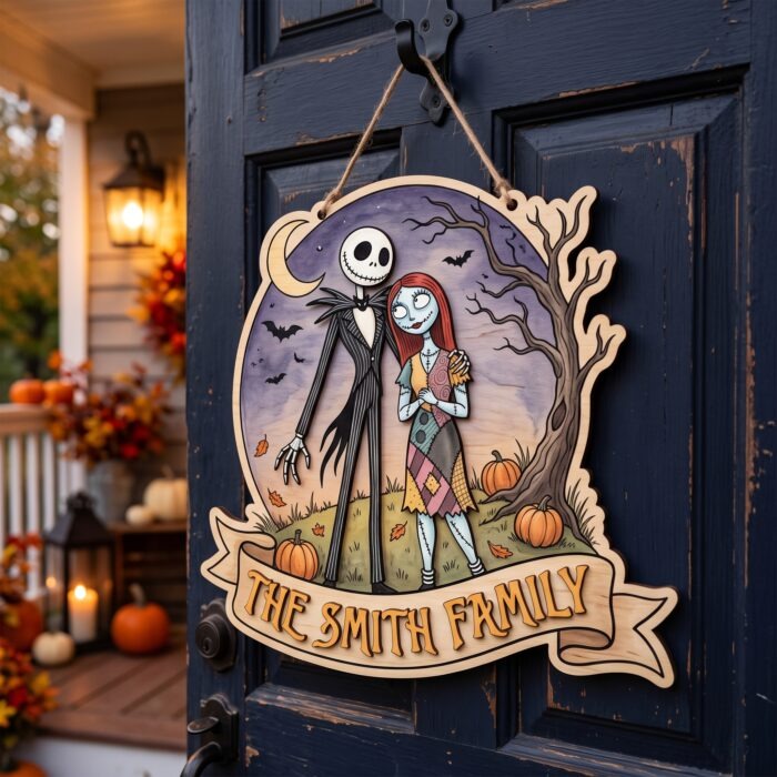 Nightmare Before Christmas Door Hanger