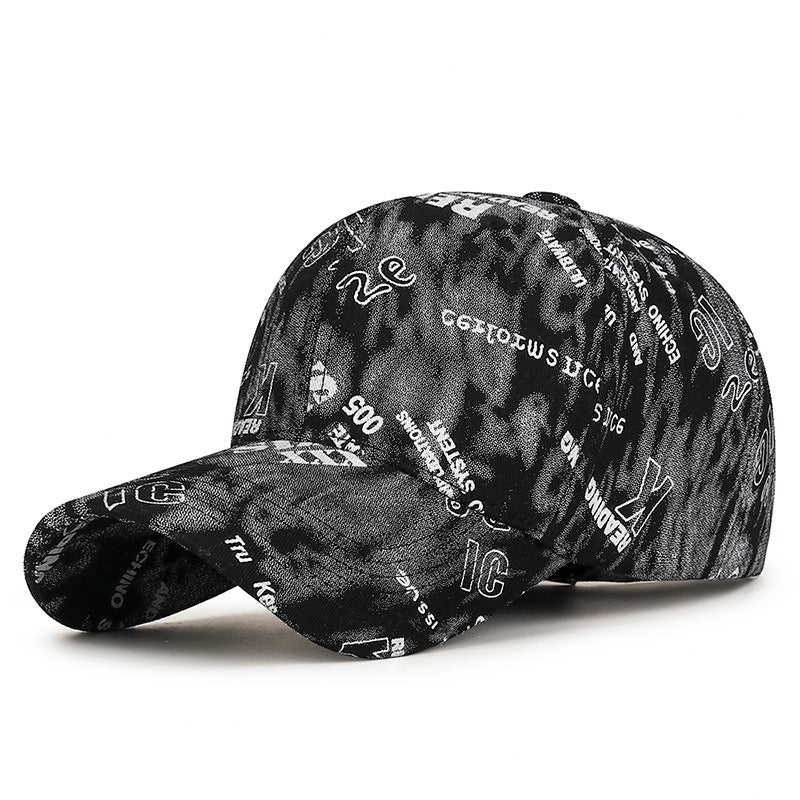 Graffiti Letter Print Adjustable Street Baseball Cap