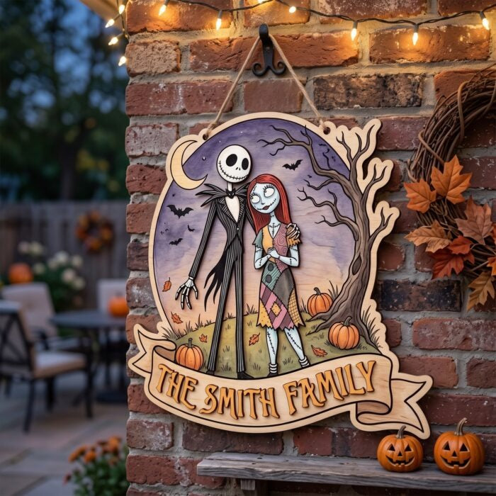 Nightmare Before Christmas Door Hanger