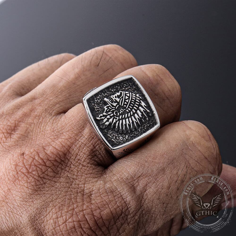 Indian Stainless Steel Skull Ring