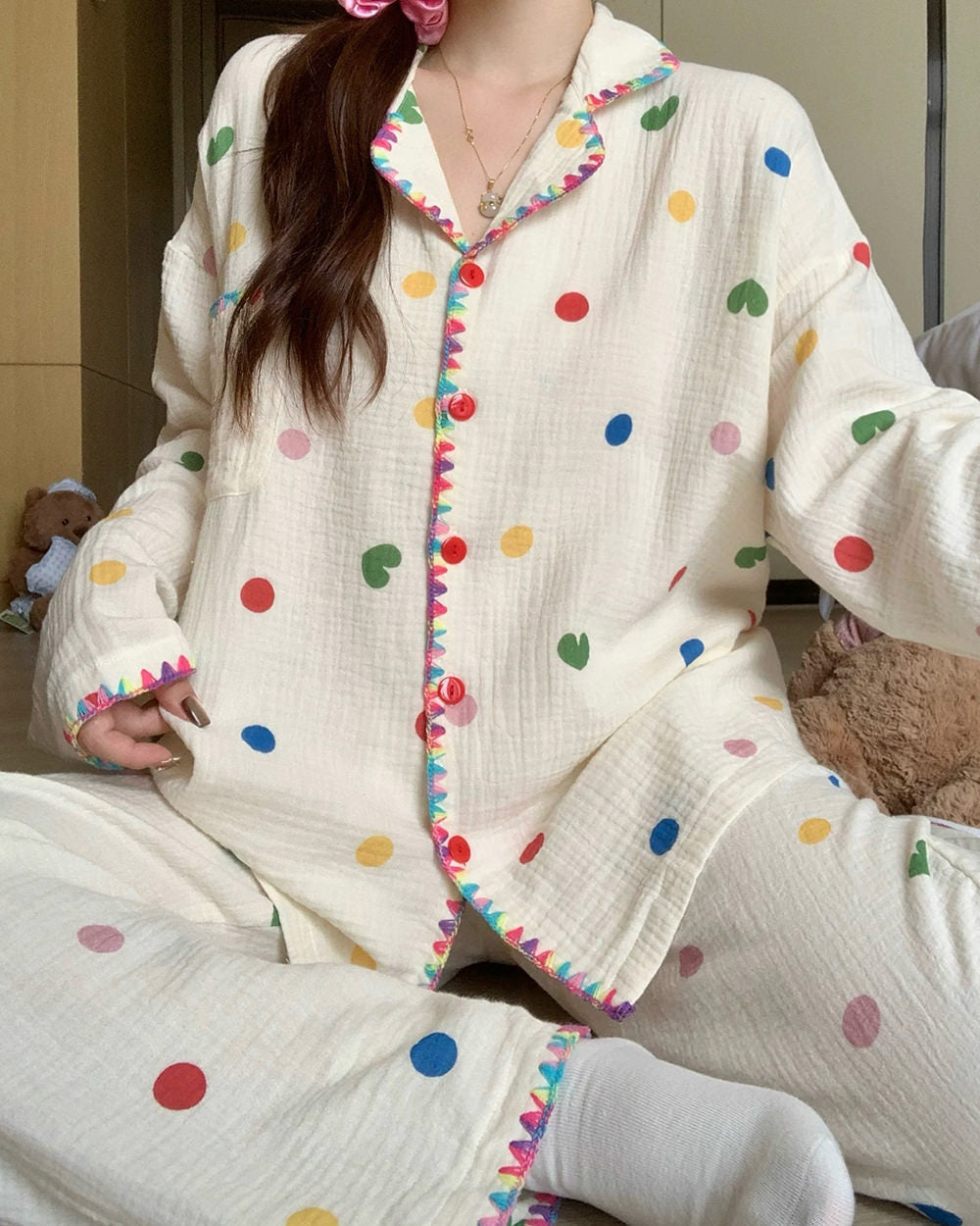Indie Polka Dot Pajama Set