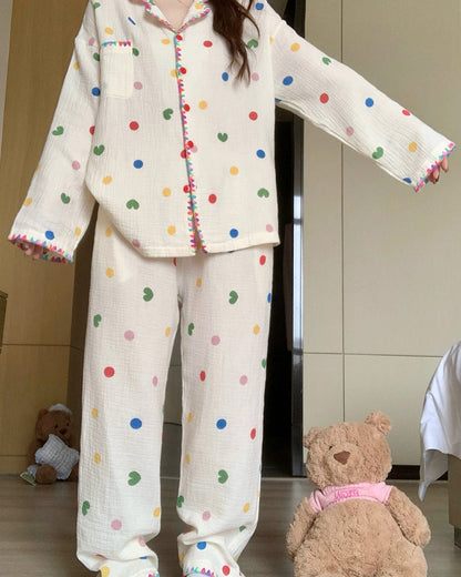 Indie Polka Dot Pajama Set