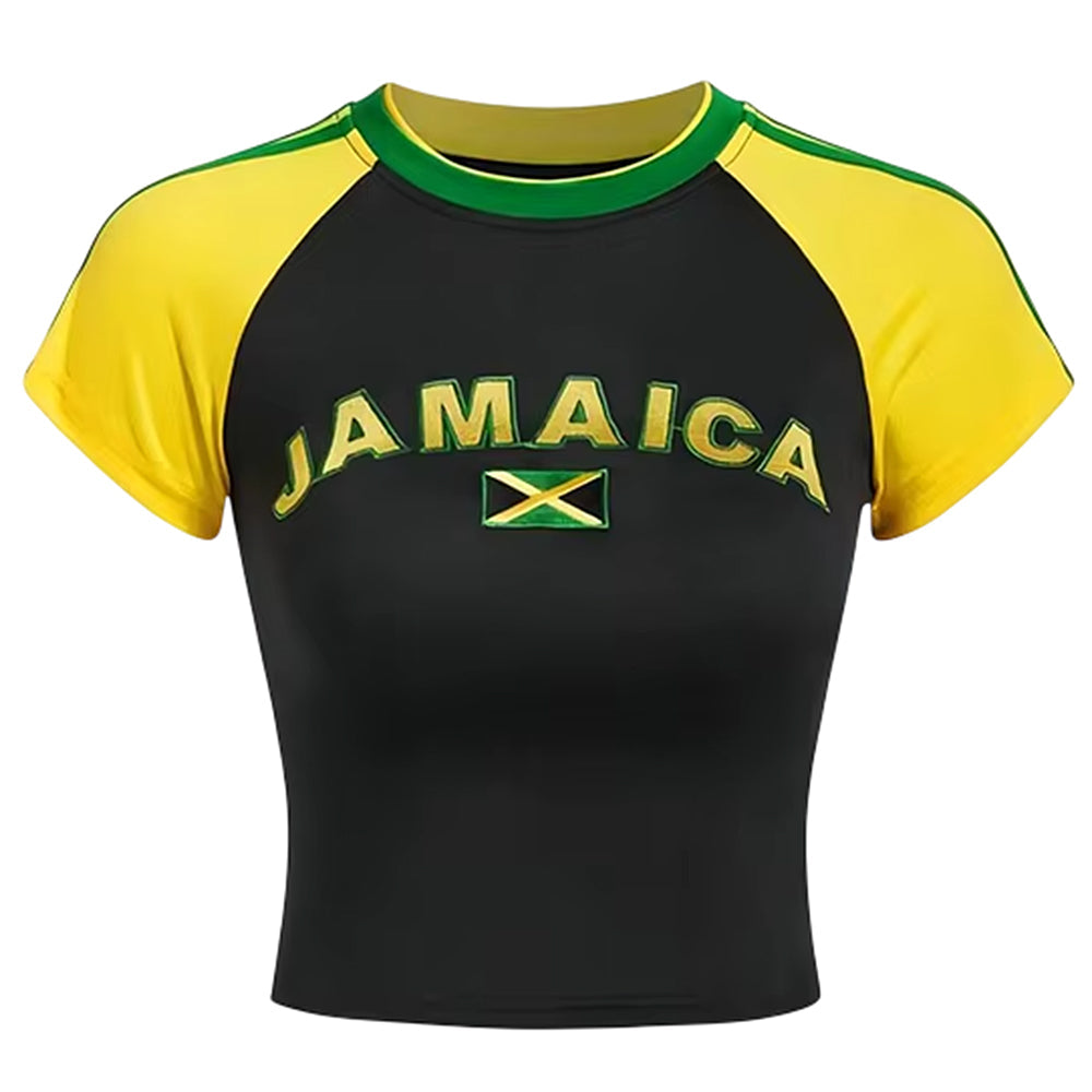 Jamaica Embroidery Crop Top