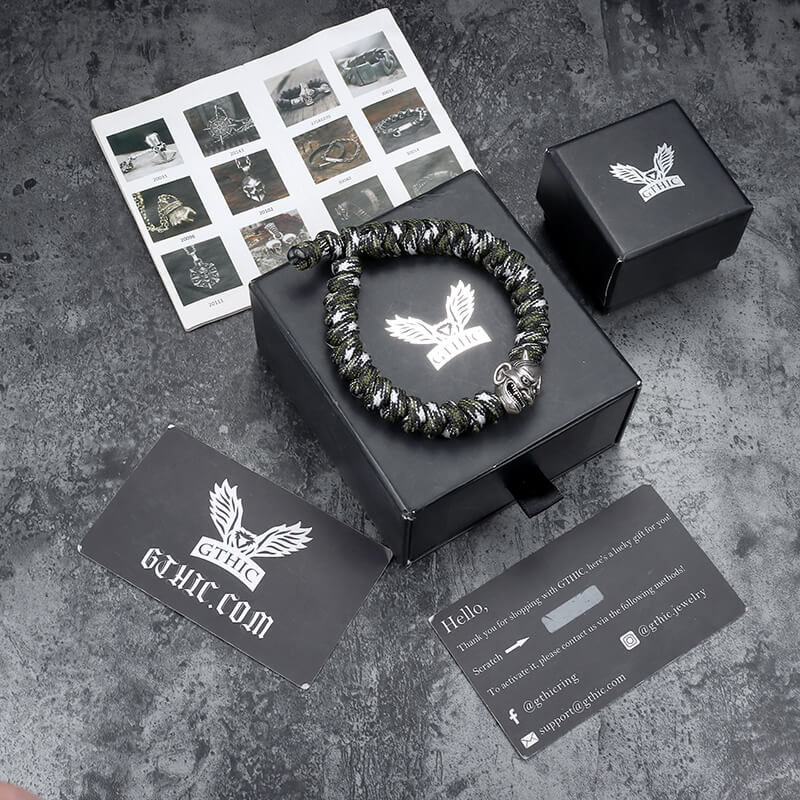 Japanese Oni Alloy 7 Core Paracord Bracelet
