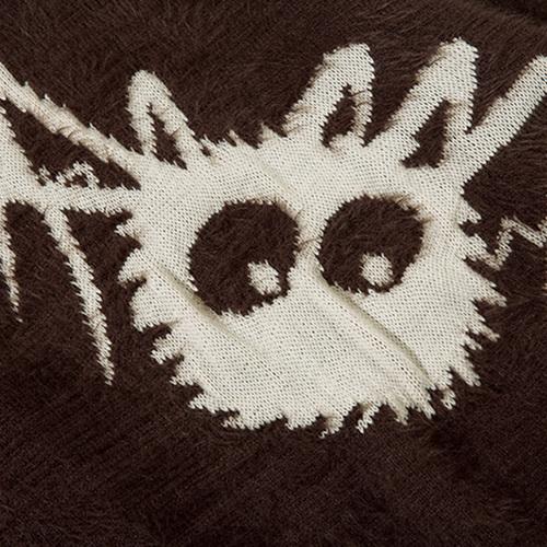 Loose Spider Knitted Sweater Cozy Comfort with Playful Edge