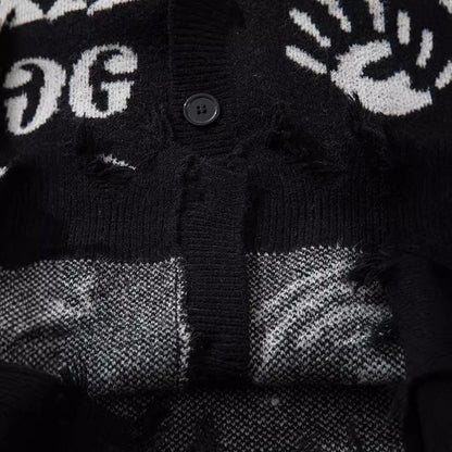 Abstract Graphic Sweater