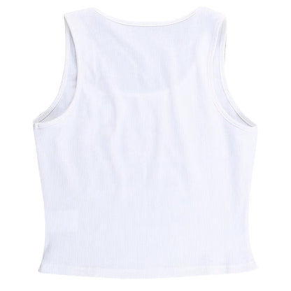 Las Vegas Rhinestone Ribbed Tank