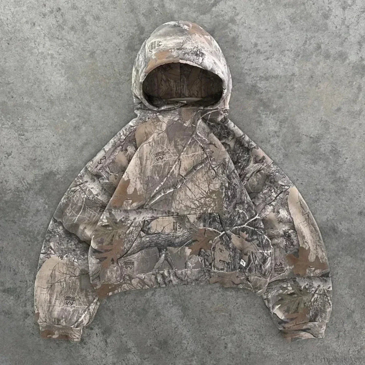 Leaf Camouflage Loose Sweatshirt Hoodie