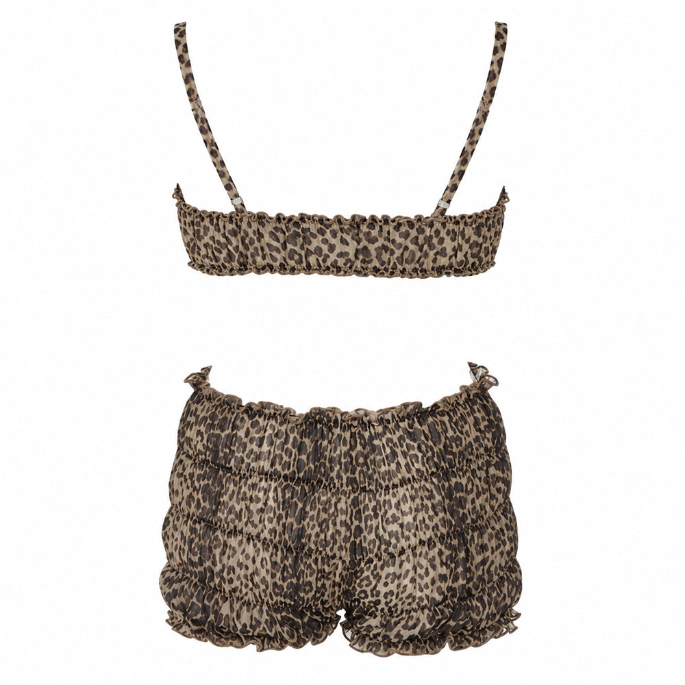 Wild Aura Leopard Print Top + Shorts Co-Ord