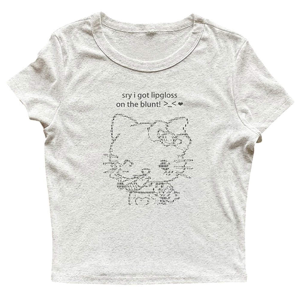Lipgloss Kitty Crop Top