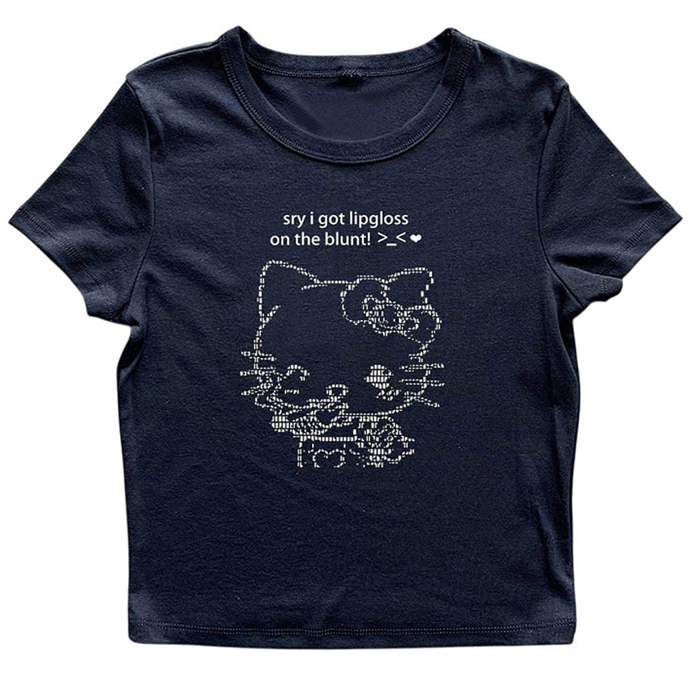 Lipgloss Kitty Crop Top