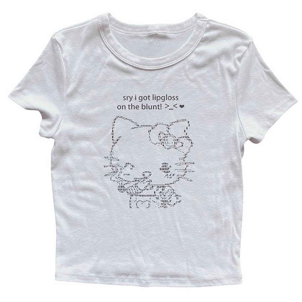 Lipgloss Kitty Crop Top