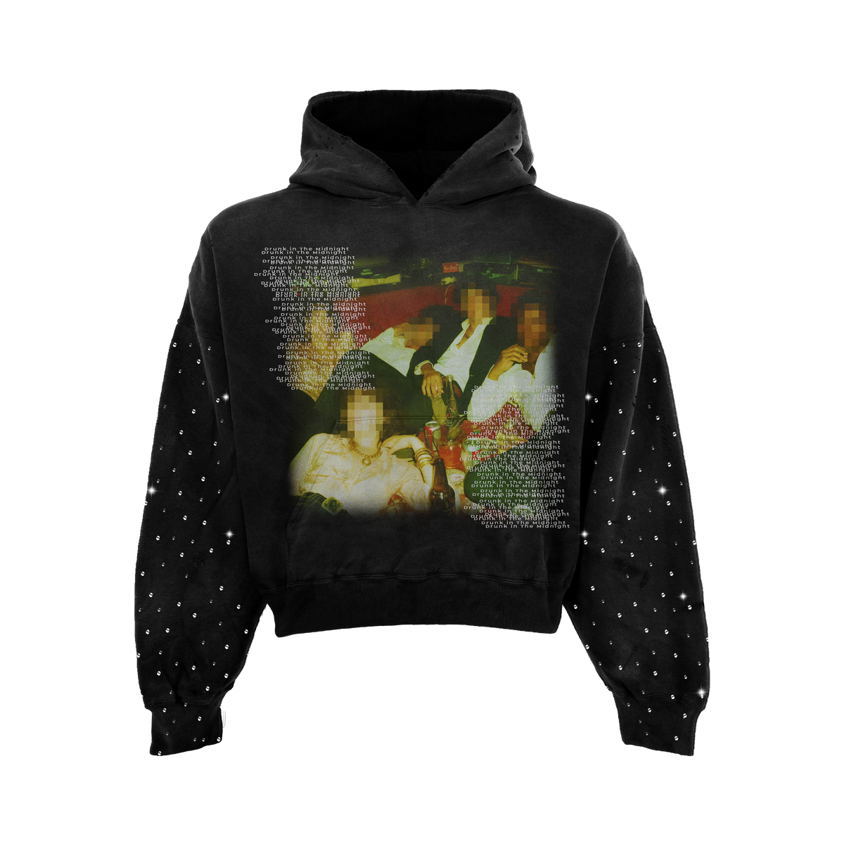 Mafia Rhinestone Hoodie