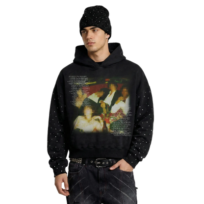 Mafia Rhinestone Hoodie