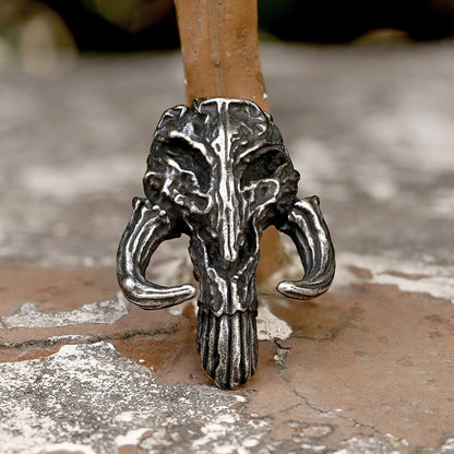 Mandalorian Symbol Skull Stainless Steel Pendant