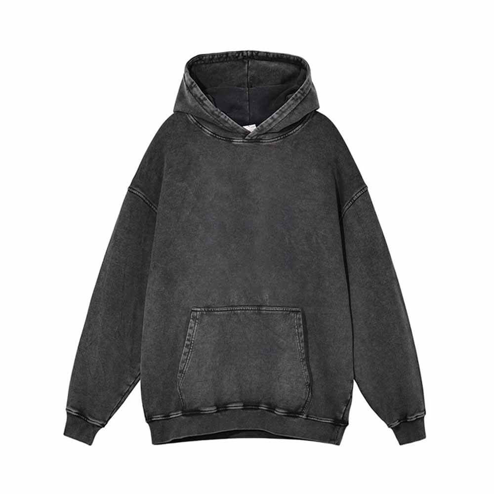 Memento Mori Skull Rose Gothic Vintage Washed Hoodie