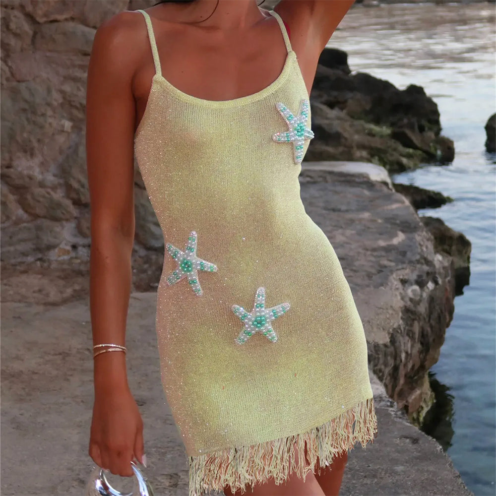 Ocean Muse Knit Mini Dress