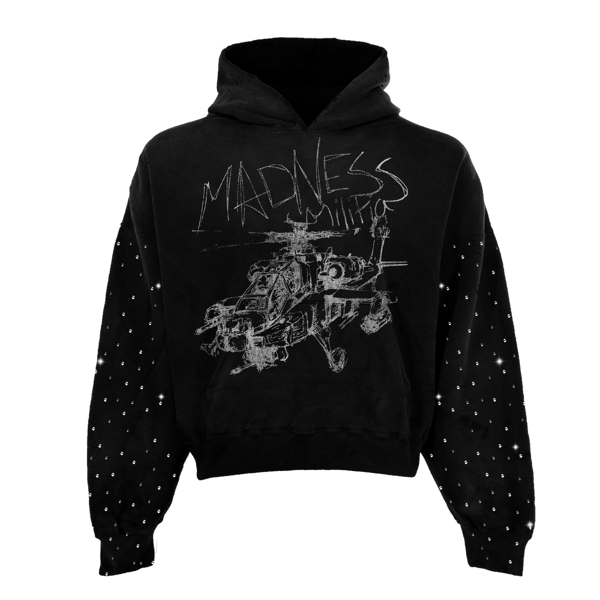 Mad Militia Rhinestone Hoodie