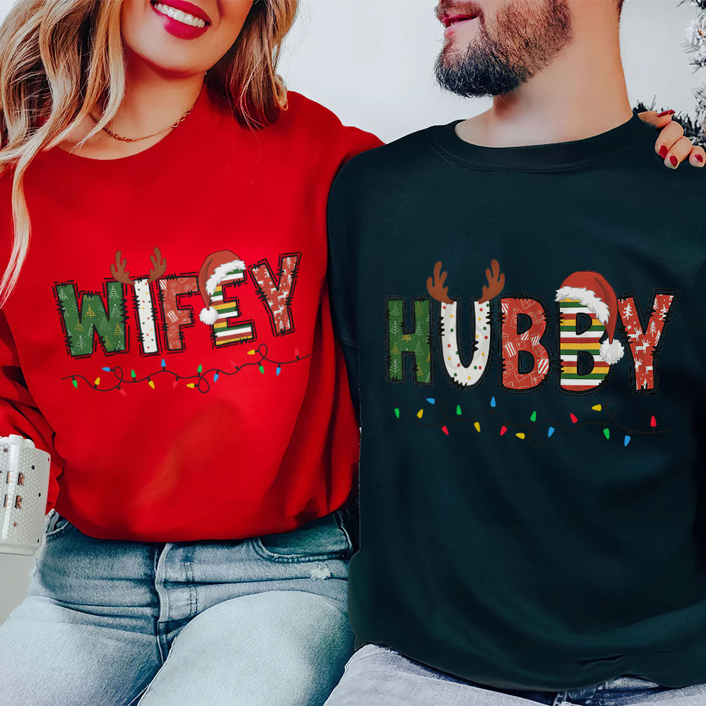 Husband and Wife Matching Christmas Shirts 181acti260824