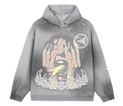 Mouse Trap Faded Distress Hoodie