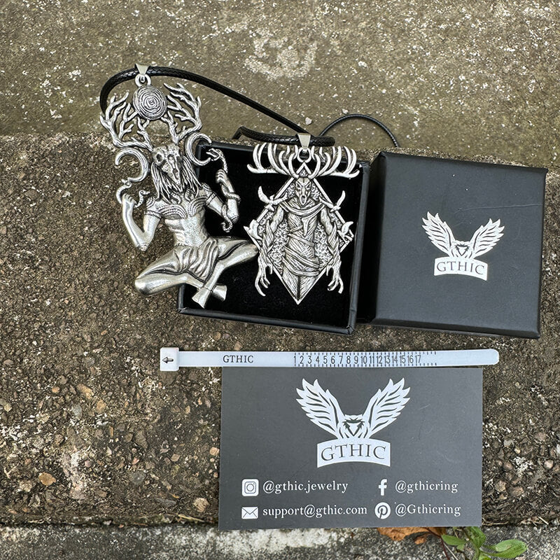 Natural Force Wendigo Skull Stainless Steel Pendant
