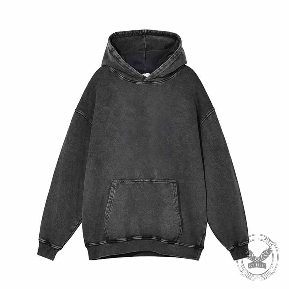 Memento Mori Grim Reaper Vintage Washed Hoodie