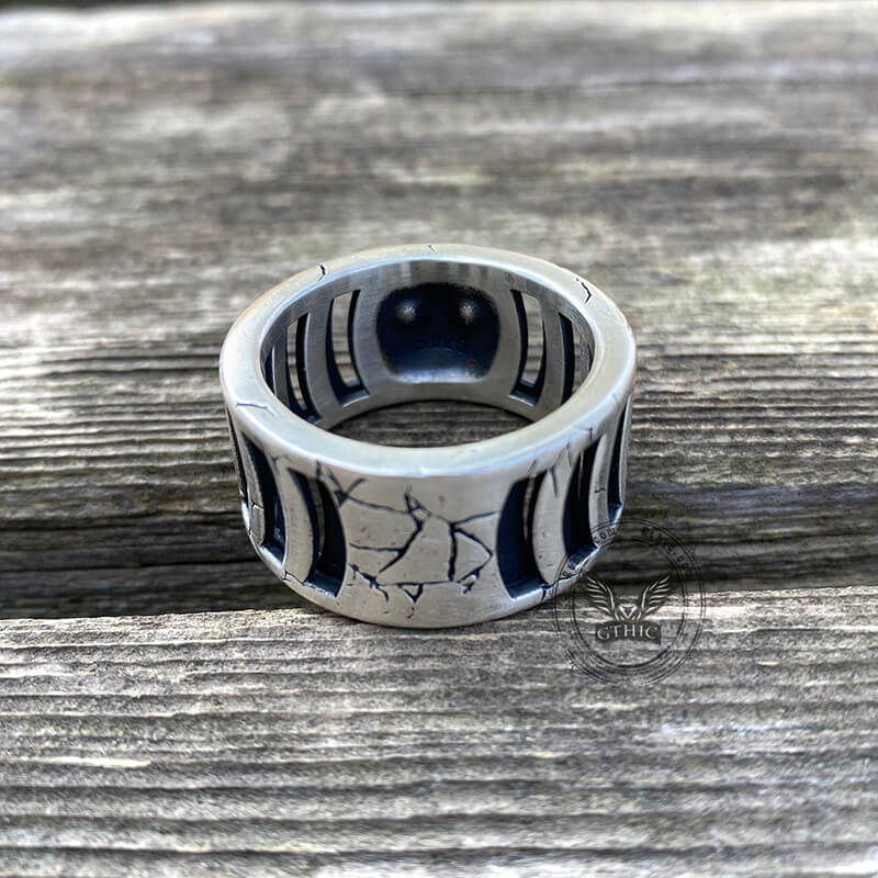 Out Of The Cage Sterling Silver Skull Ring