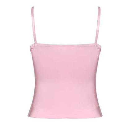 Coquette Girl Pink Bow Lace Top