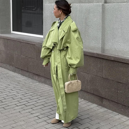 Pistachio Ice Cream Trench Coat