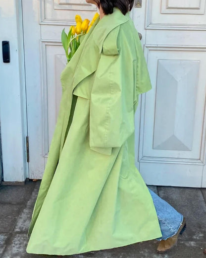 Pistachio Ice Cream Trench Coat