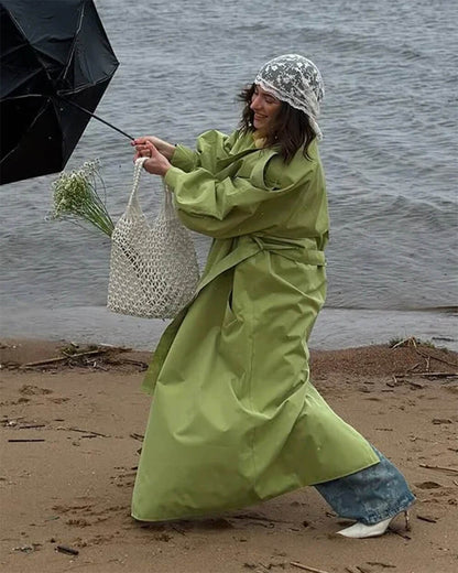 Pistachio Ice Cream Trench Coat