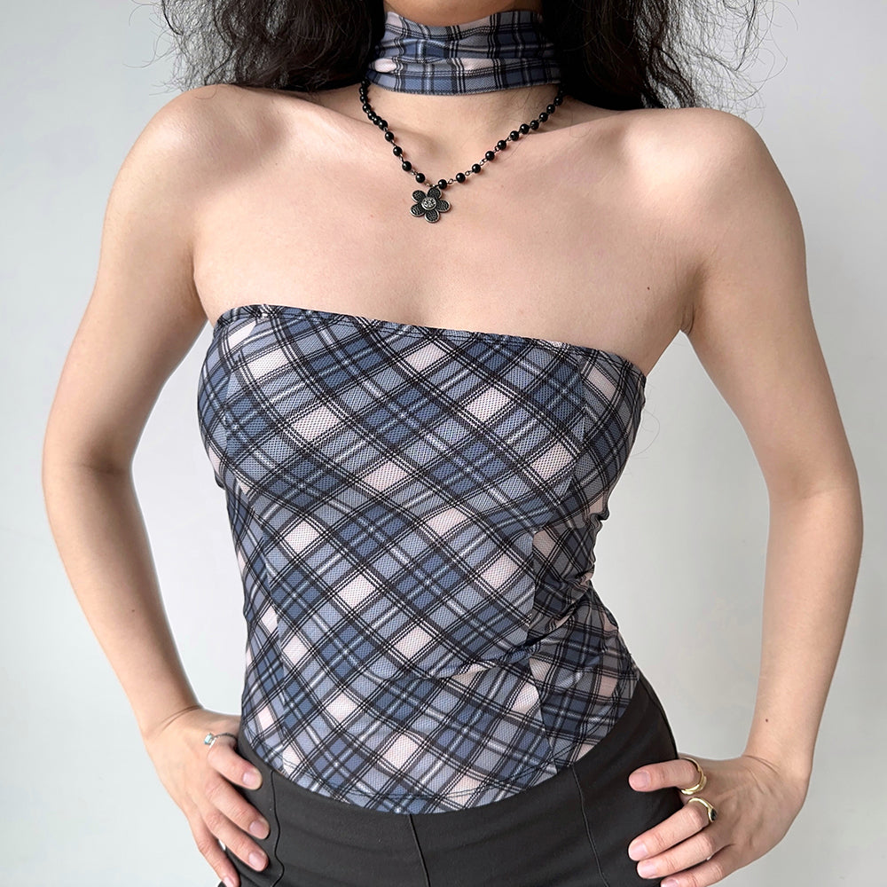 Gossip Goes Around Scarf Neck Top