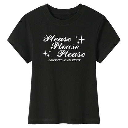 Please Don’t Y2K Baby Tee