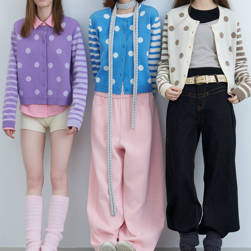Gossip Team Polka Dot Cardigan