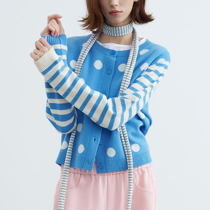 Gossip Team Polka Dot Cardigan