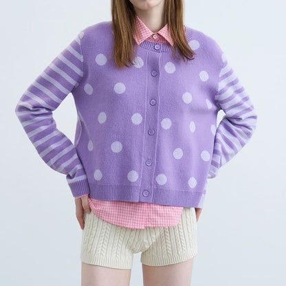 Gossip Team Polka Dot Cardigan