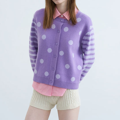 Gossip Team Polka Dot Cardigan