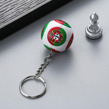 World Cup 2026 Football National Flag Keychains