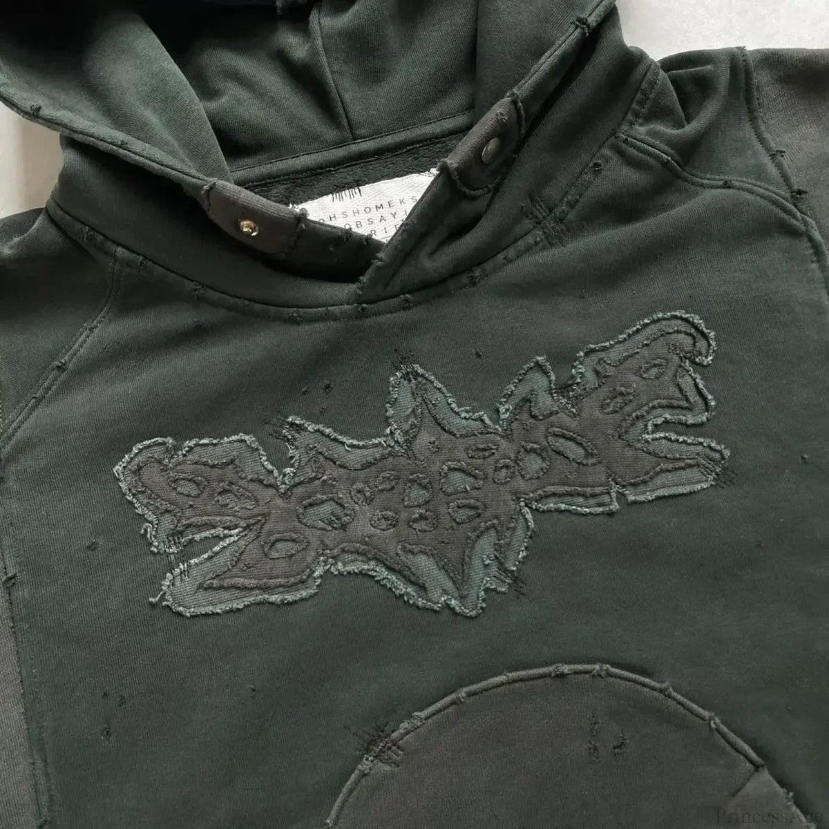 Punk Hip-Hop Embroidered Hoodie