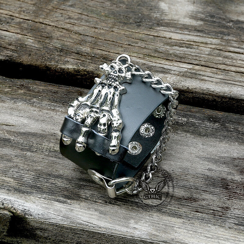 Punk Skeleton Hand Alloy Bracelet