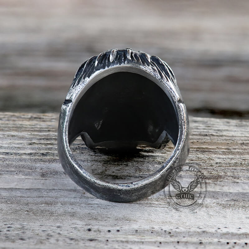 Punk Skull Design Stainless Steel Thumb Ring