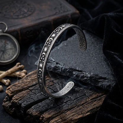 Punk Skull Head Stainless Steel Open Bracelet