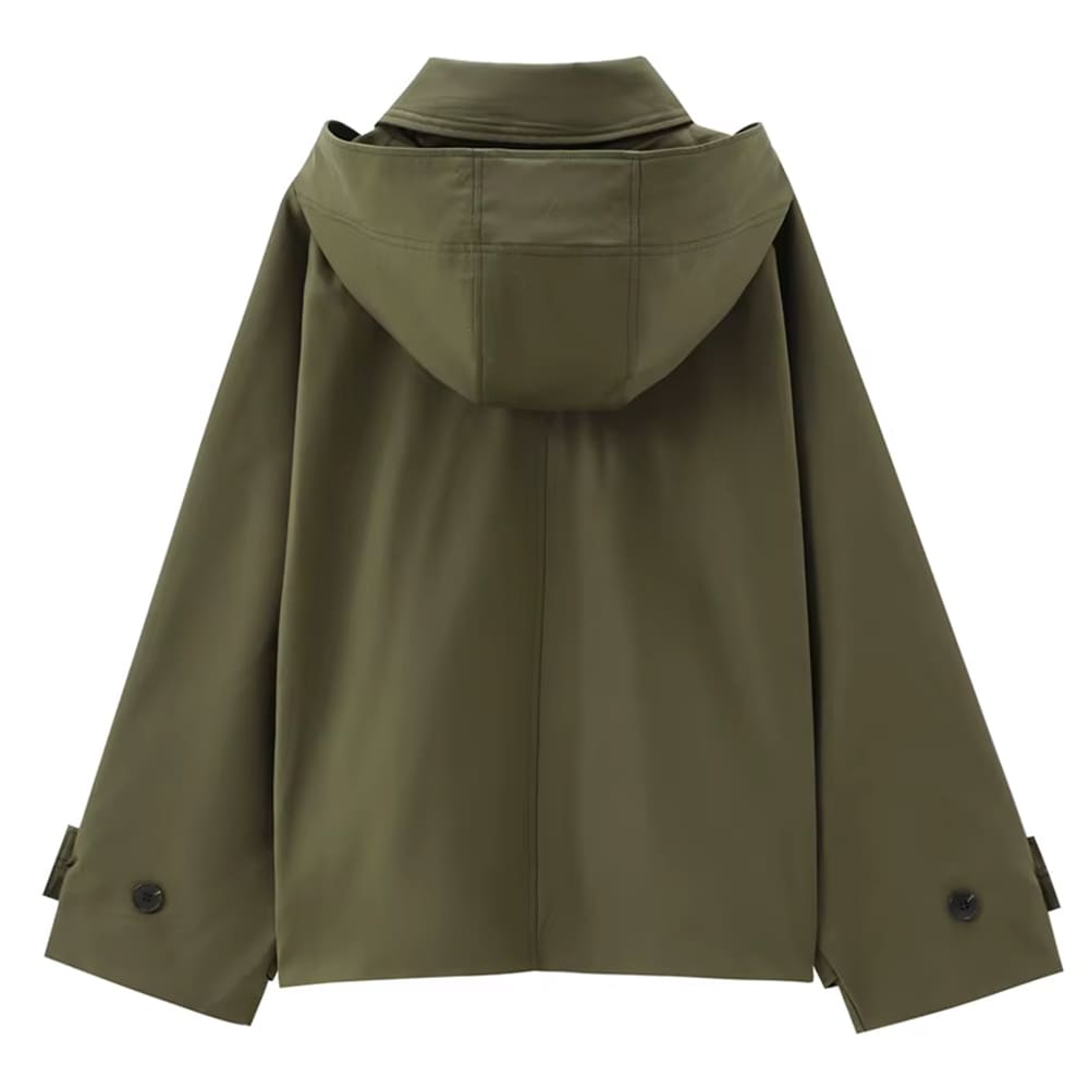 London Rainy Day Hooded Trench Jacket
