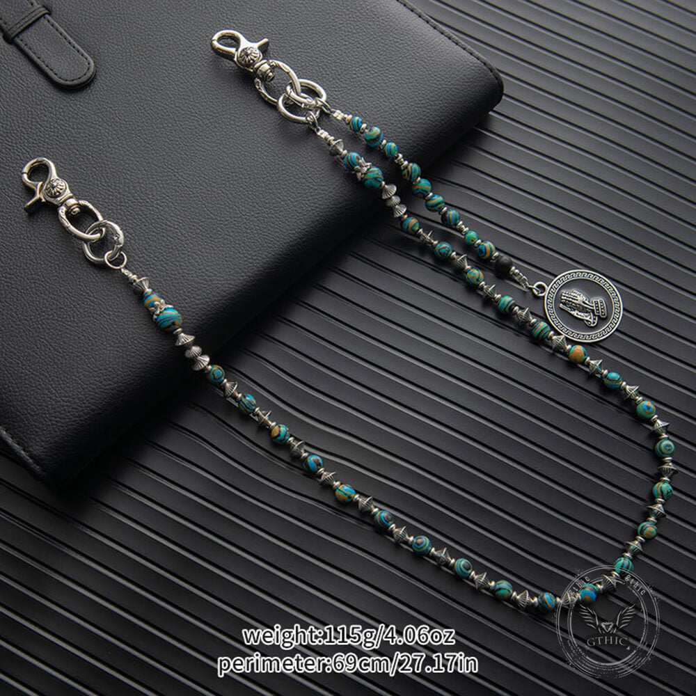 Retro Skull Cross Wine Bottle Alloy Pants Chain