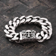 Retro Stainless Steel Skull Bracelet