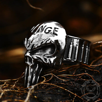 Revenge Skull Death Stainless Steel Ring
