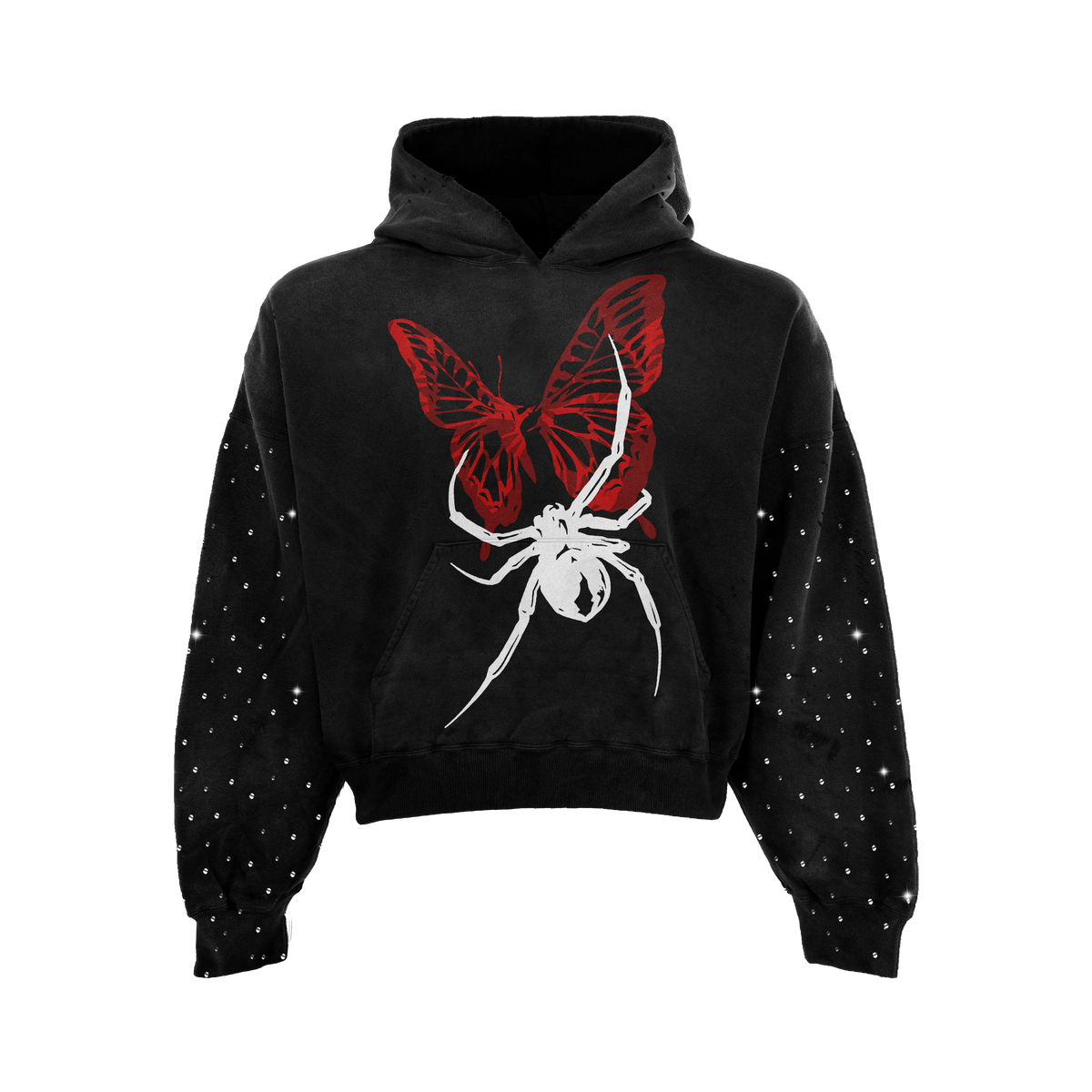 Mad Spider Rhinestone Hoodie