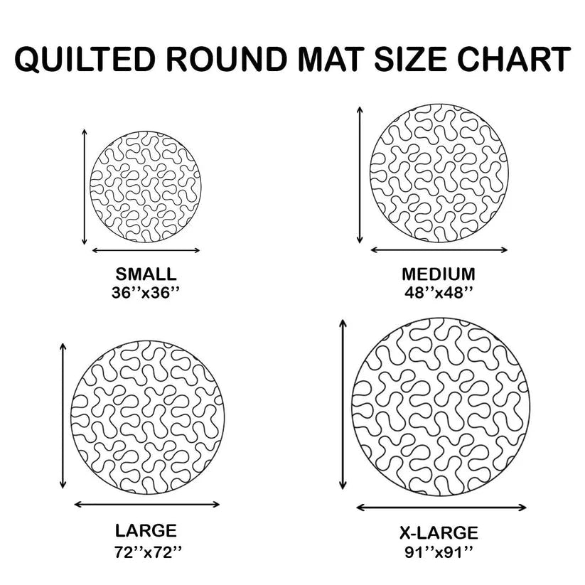 Phantom Stairway Quilted Round Mat