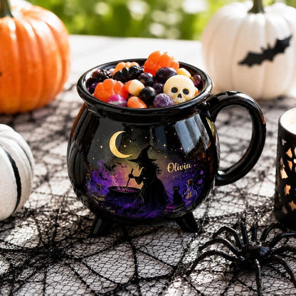 Witches Brew Cauldron Mug Spooky Cup